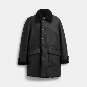 Black Men COACH® Reversible Shearling Coat | NZ YXE146