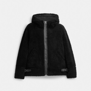 Black Men COACH® Reversible Shearling Jacket | NZ ILH159