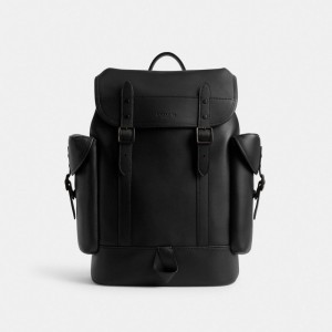 Black Women COACH® Hitch Backpack | NZ OKT715