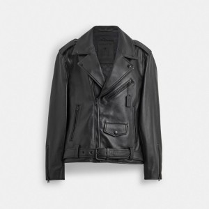 Black Women COACH® Moto Jacket | NZ ZUK431