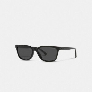 Black Women COACH® Signature Workmark Square Sunglasses | NZ NWH699