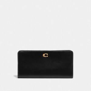 Black Women COACH® Skinny Wallet | NZ RVM980