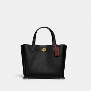 Black Women COACH® Willow 24 Tote Bag | NZ LIB950