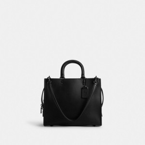 Black / Black Women COACH® Rogue Handbag | NZ SGX839