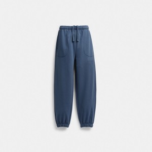 Blue Women COACH® Essential Solid Joggers Pants | NZ AHD453