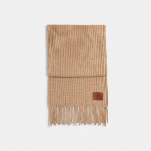 Brown Women COACH® Chunky Oversized Muffler Scarf | NZ GSQ657