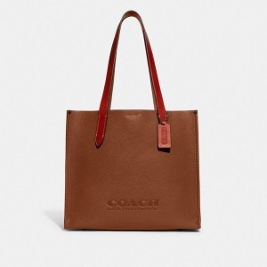 Coffee Women COACH® Relay 34 Tote Bag | NZ OKF940