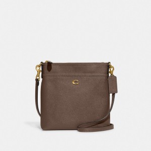 Dark Grey Women COACH® Kitt Messenger Crossbody Bag | NZ LNZ 794