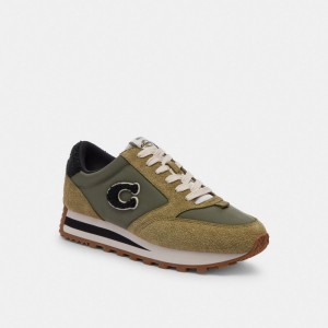 Green Women COACH® Runner Sneakers | NZ VRV382