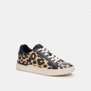 Leopard Women COACH® Lowline Low Top With Print Sneakers | NZ LIL378