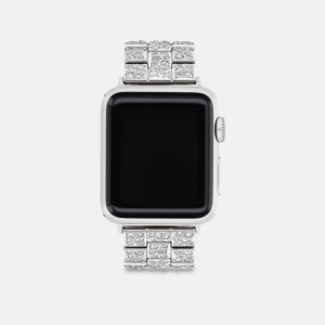 Silver Women COACH® Apple Strap, 38 Mm, 40 Mm And 41 Mm Watch | NZ PJI610