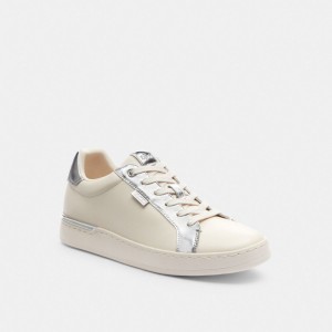 Silver Women COACH® Lowline Low Top Sneakers | NZ KOK377