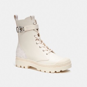 White Men COACH® Tucker With Signature Canvas Boots | NZ OKL108