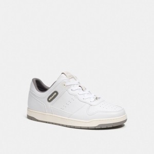 White / Grey Men COACH® C201 Sneakers | NZ CTT121