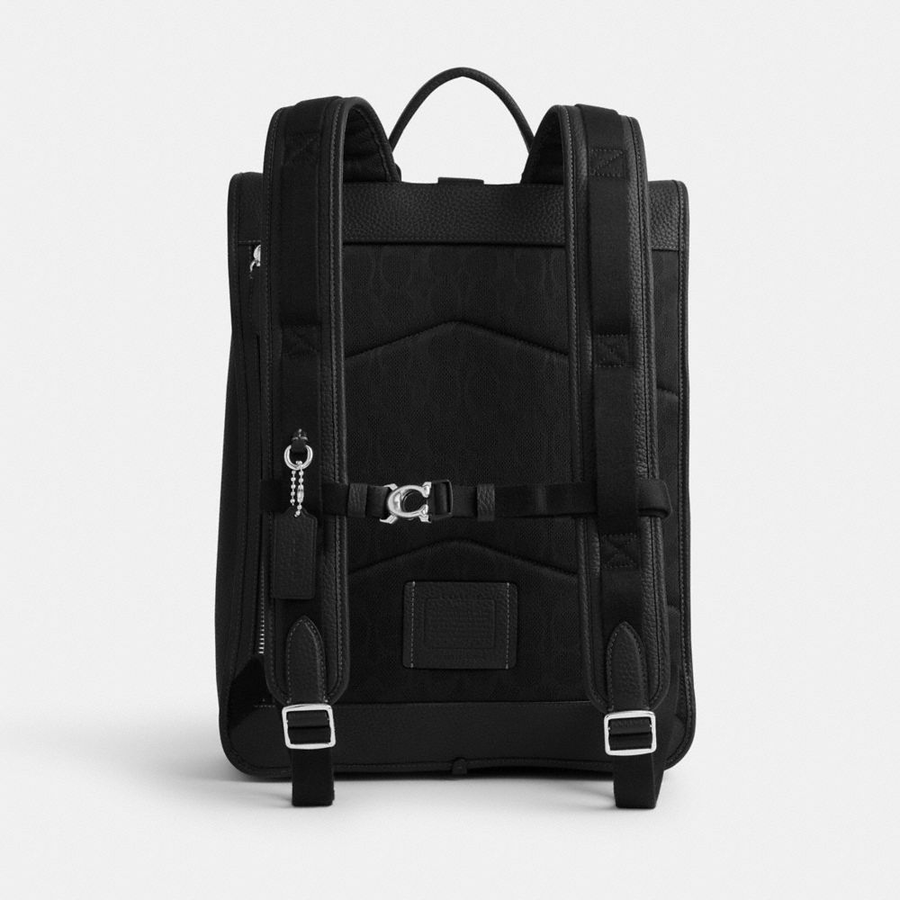 Black Men COACH® Beck Roll Top Backpack | NZ KOH186