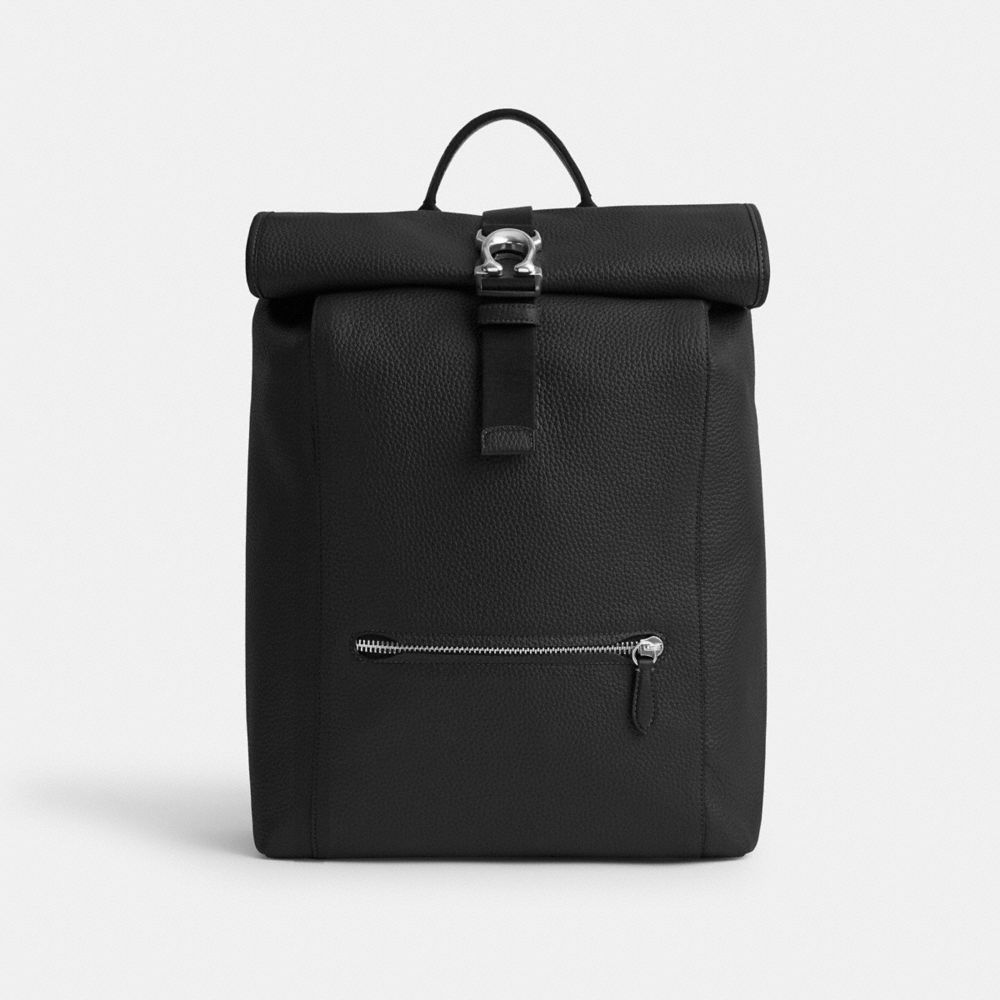 Black Men COACH® Beck Roll Top Backpack | NZ KOH186