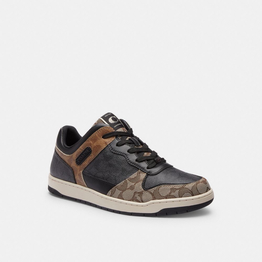 Black Men COACH® C201 In Signature Sneakers | NZ MQO125