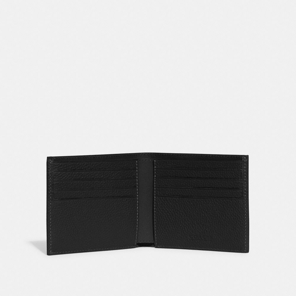 Black Men COACH® Double Billfold Wallet | NZ SGZ244