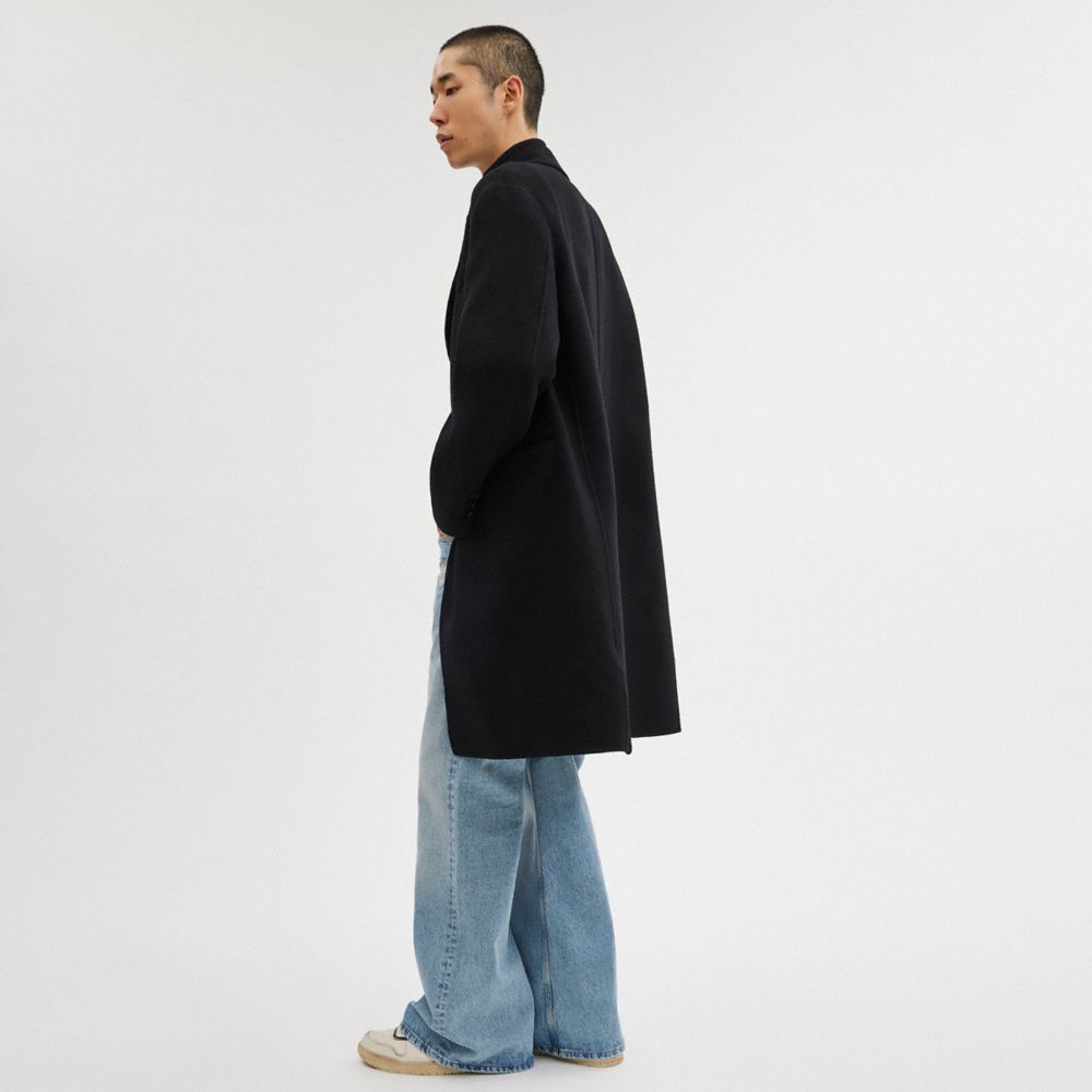 Black Men COACH® Double Faced Coat | NZ UZW145