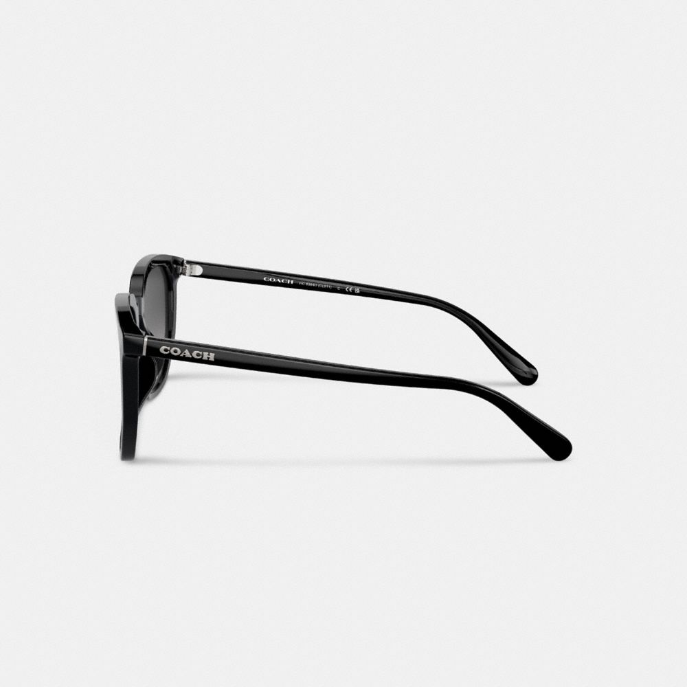 Black Men COACH® Geometric Square Sunglasses | NZ XYN276