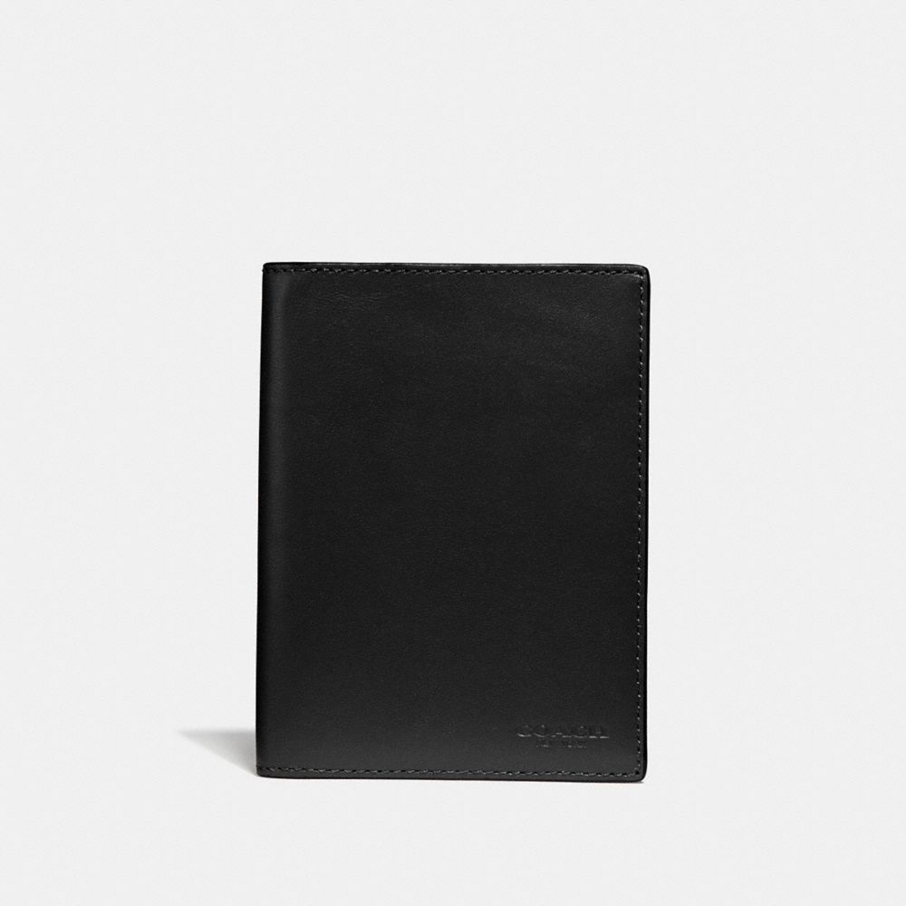 Black Men COACH® Passport Card Case | NZ QMU204