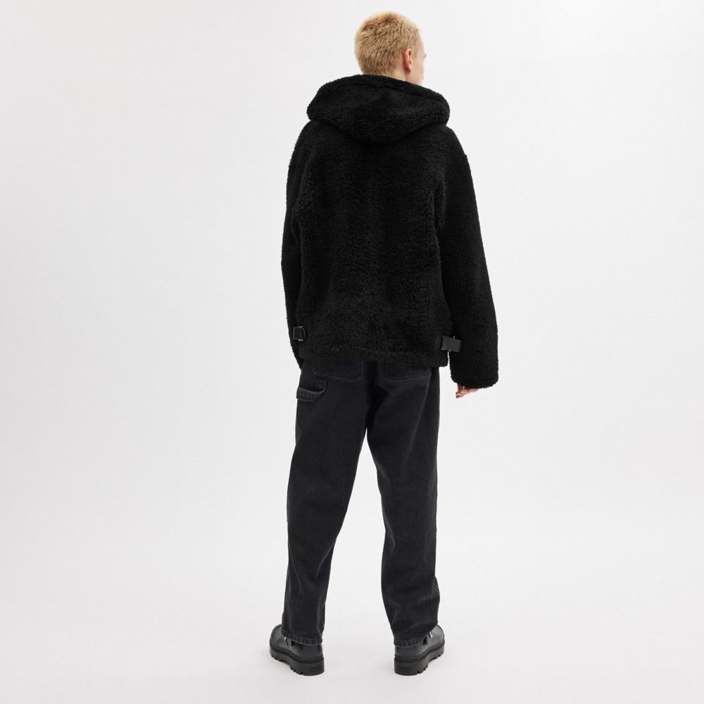 Black Men COACH® Reversible Shearling Jacket | NZ ILH159