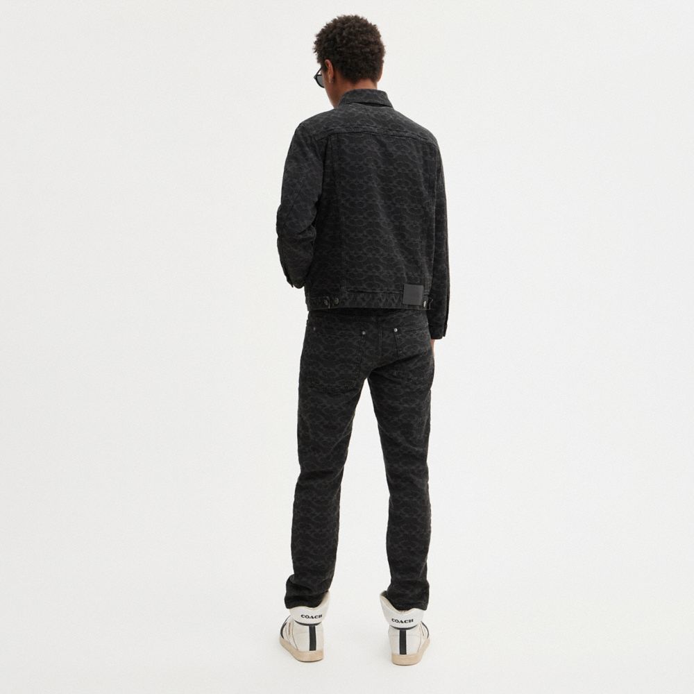 Black Men COACH® Signature Jeans Pants | NZ JPN168