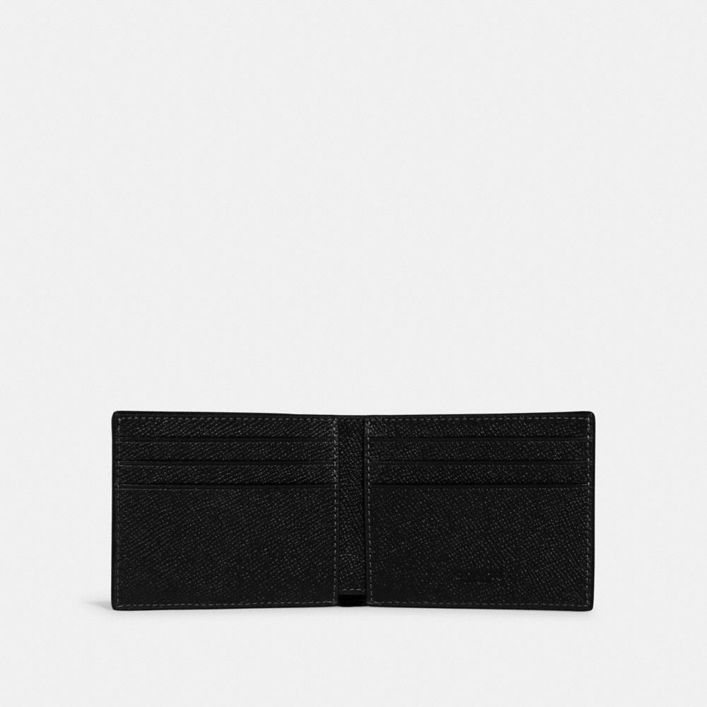 Black Men COACH® Slim Billfold Wallet | NZ PJC246