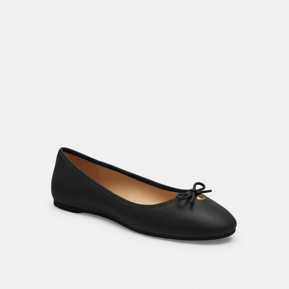 Black Women COACH® Abigail Flat Casual Shoes | NZ OKA316