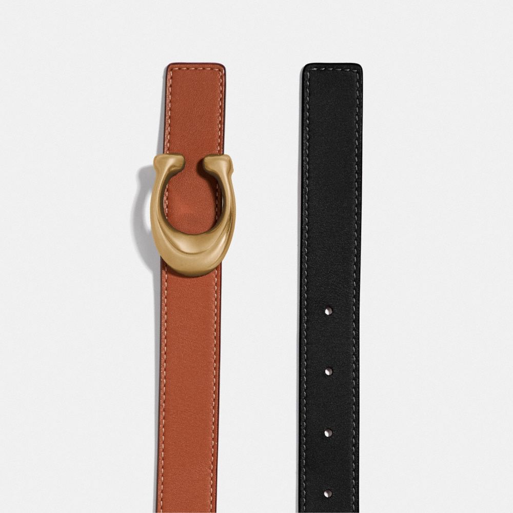 Black Women COACH® C Hardware Reversible, 25 Mm Belt | NZ UZB626