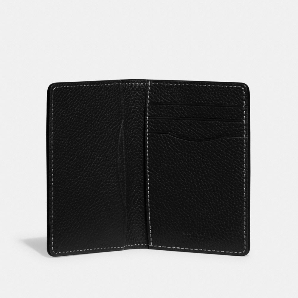 Black Women COACH® Card In Signature Leather Wallet | NZ HAG968