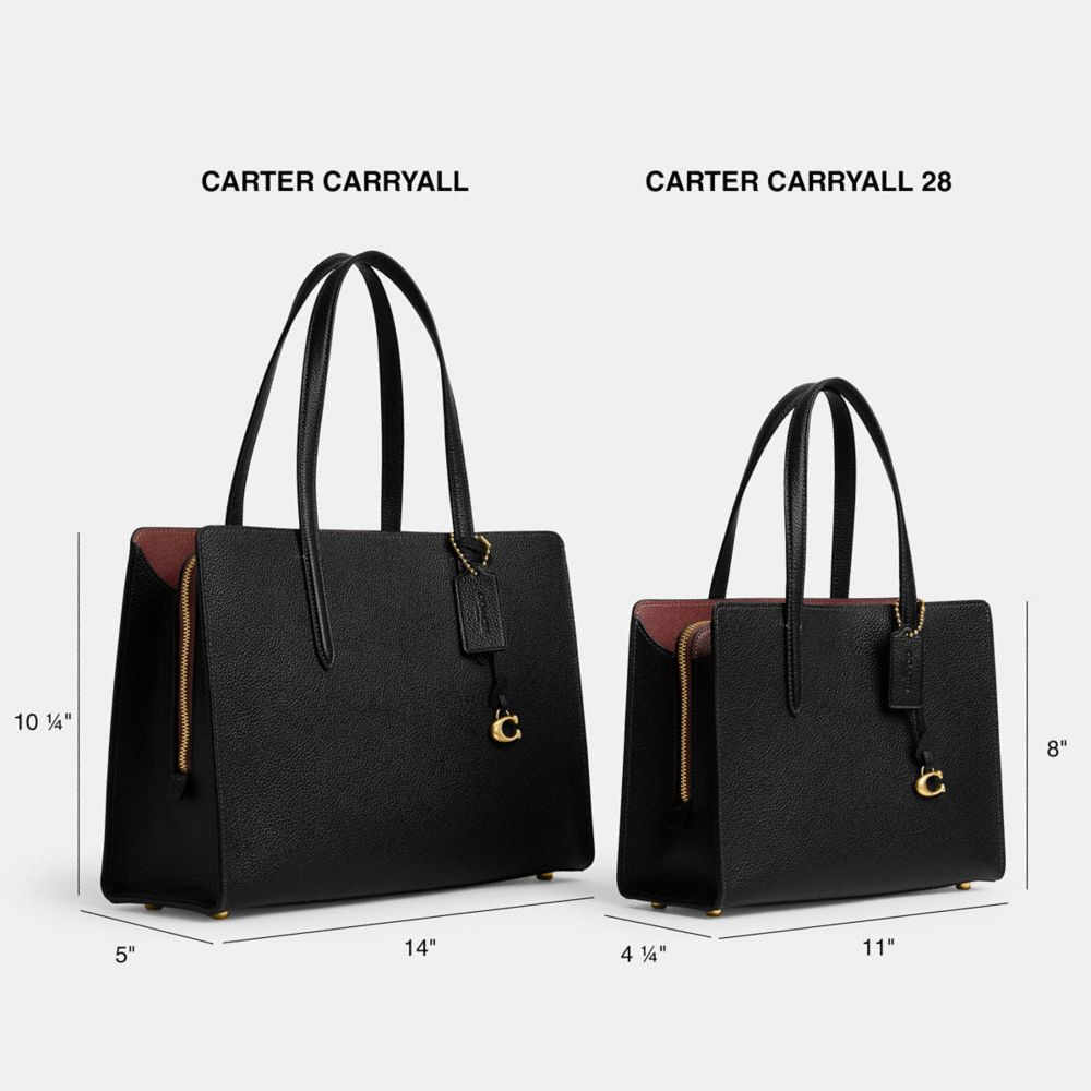 Black Women COACH® Carter Carryall 28 Handbag | NZ WNA829