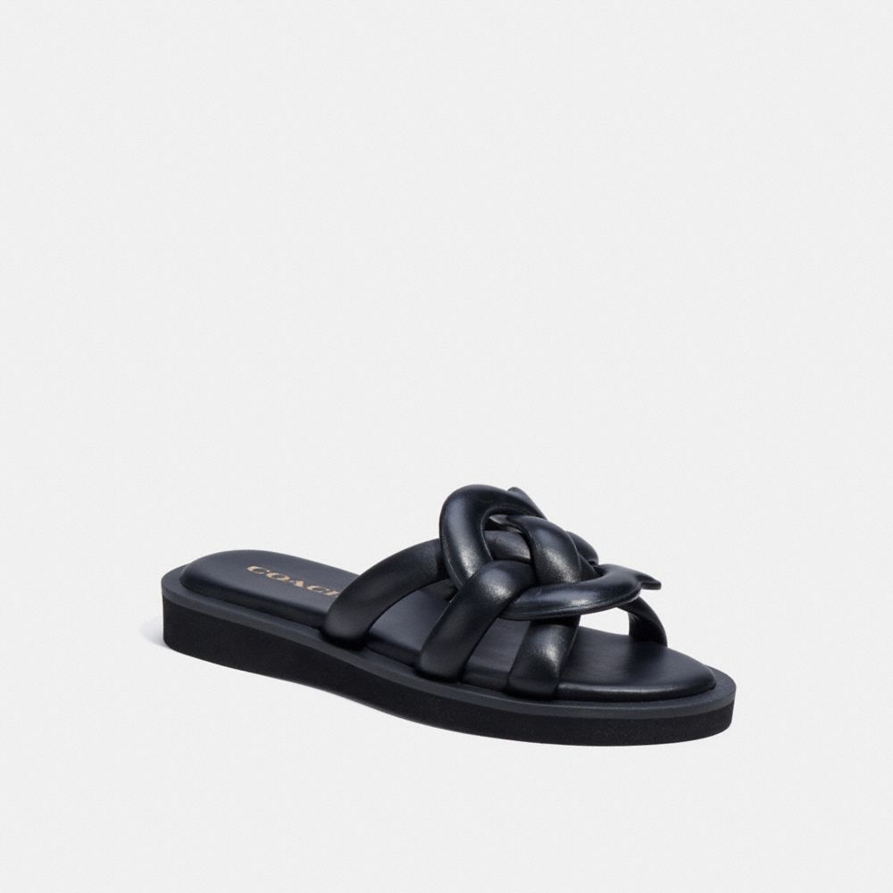 Black Women COACH® Georgie Sandals | NZ DFG347