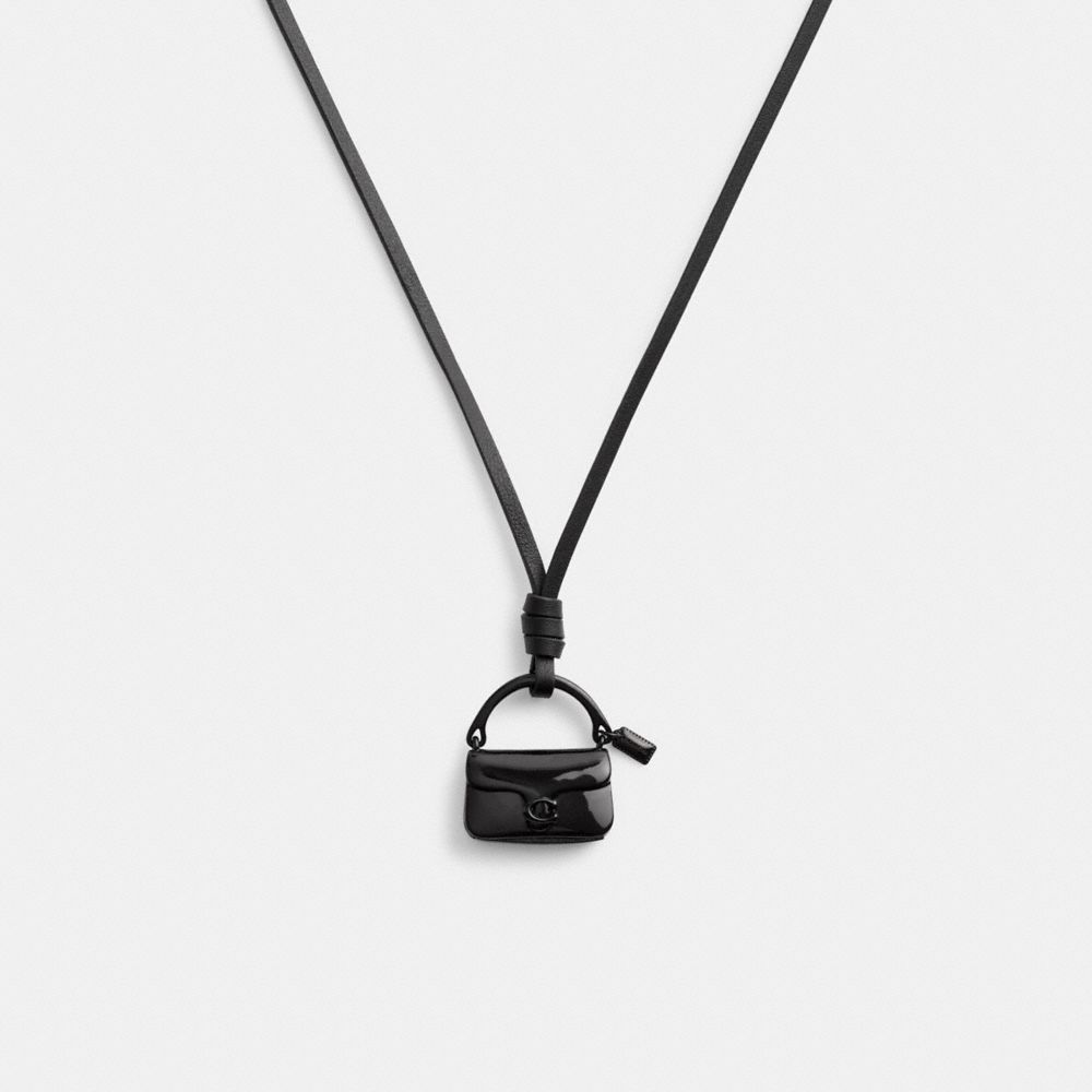 Black Women COACH® Handbag Leather Necklace | NZ OKQ576