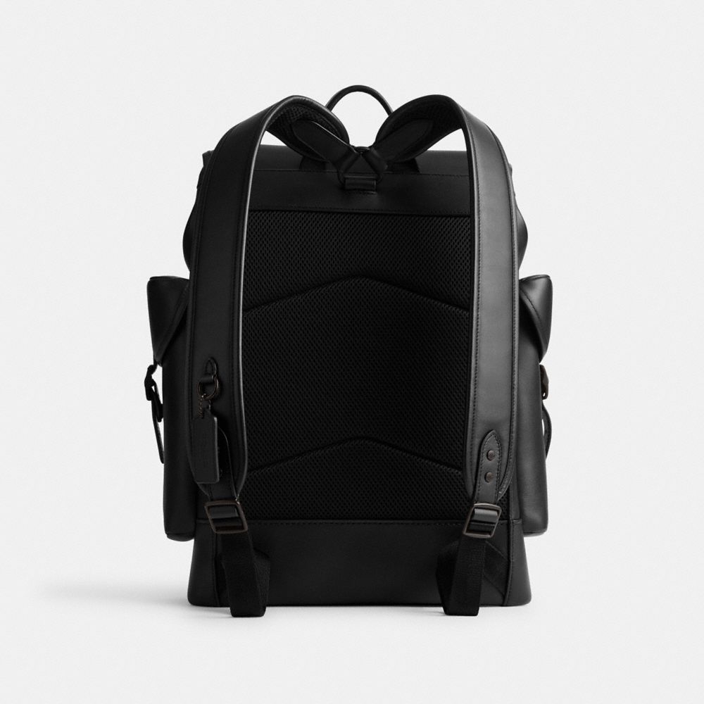 Black Women COACH® Hitch Backpack | NZ OKT715