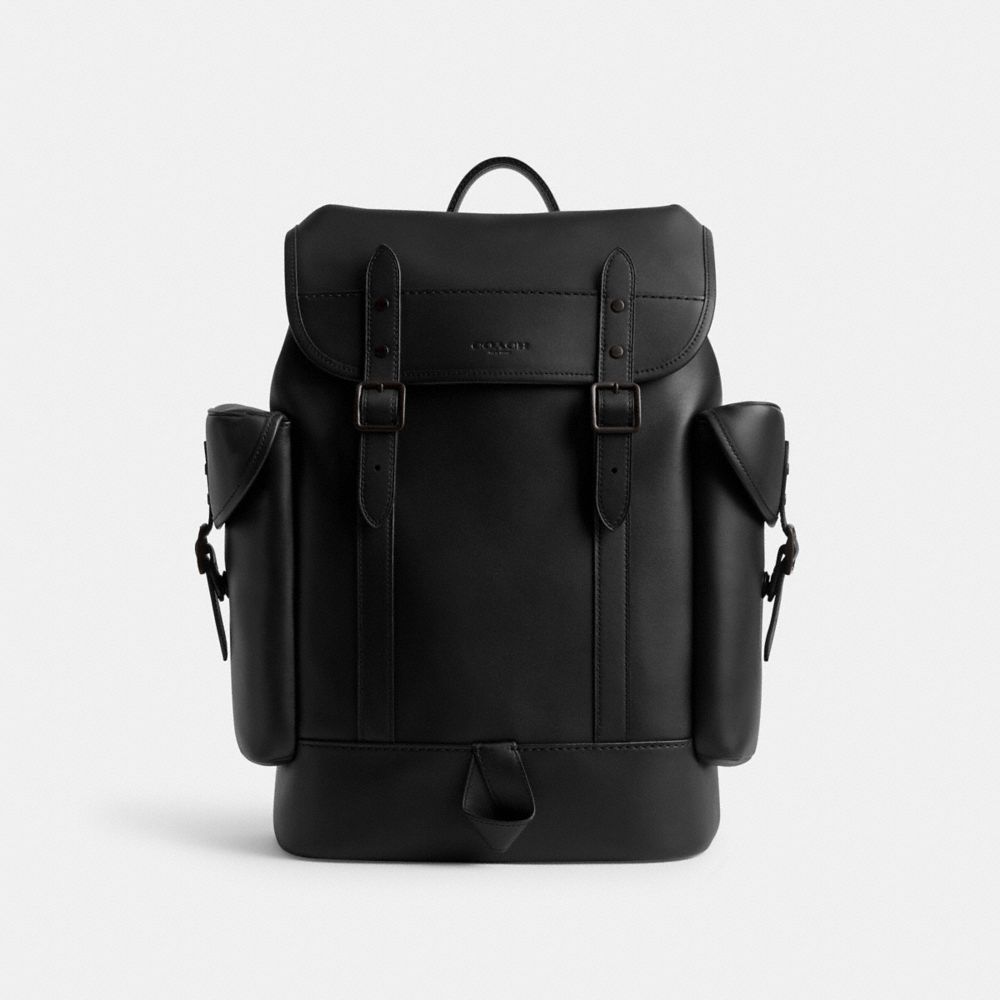 Black Women COACH® Hitch Backpack | NZ OKT715