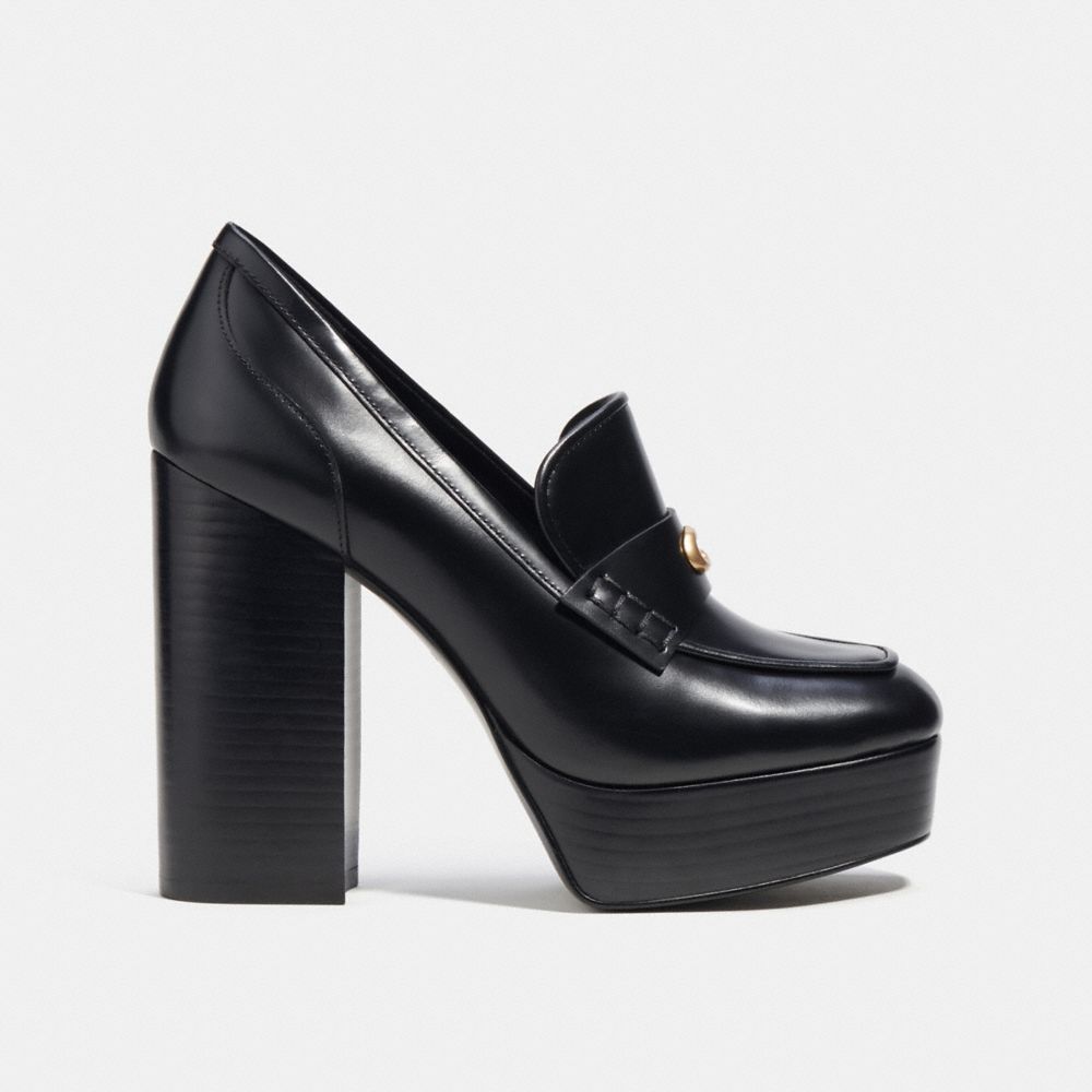 Black Women COACH® Ilyse Platform Loafer | NZ MQW334