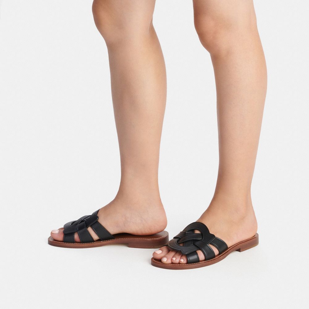 Black Women COACH® Issa Sandals | NZ PJK350