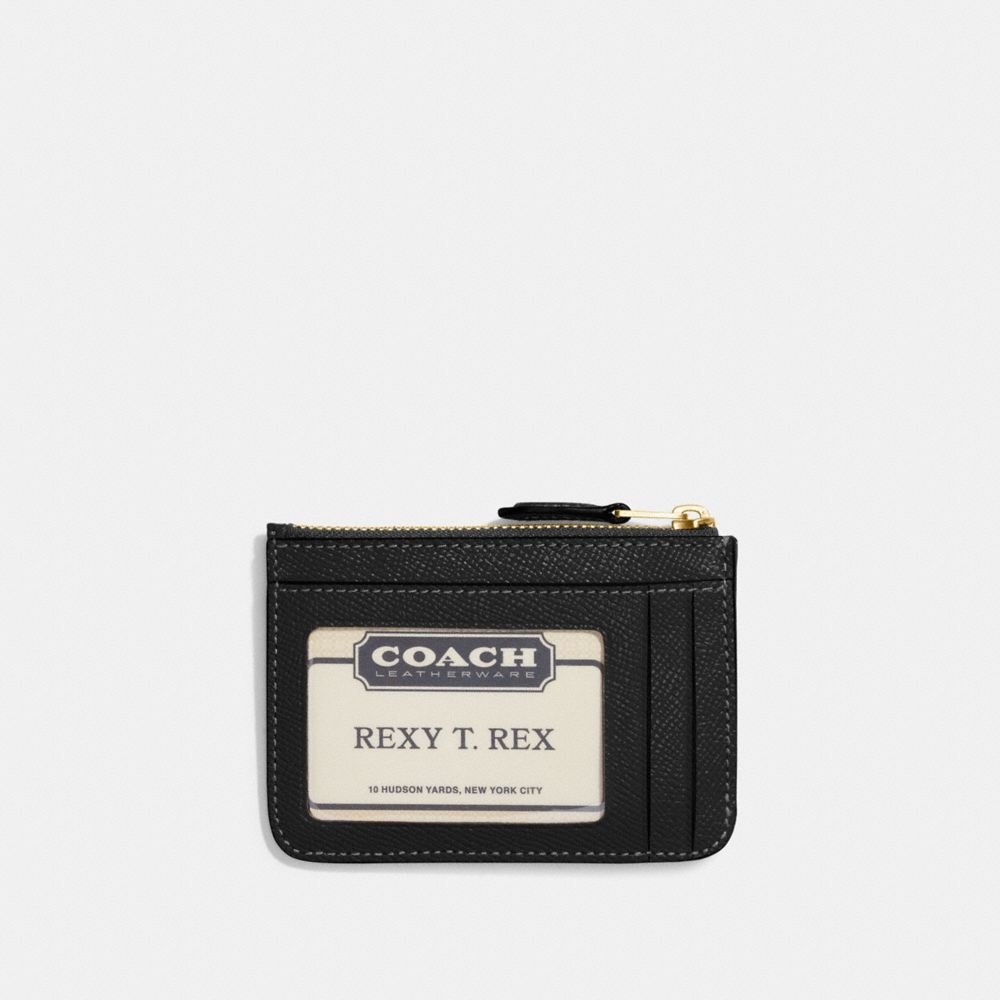 Black Women COACH® Mini Skinny Id Card Case | NZ NWF751