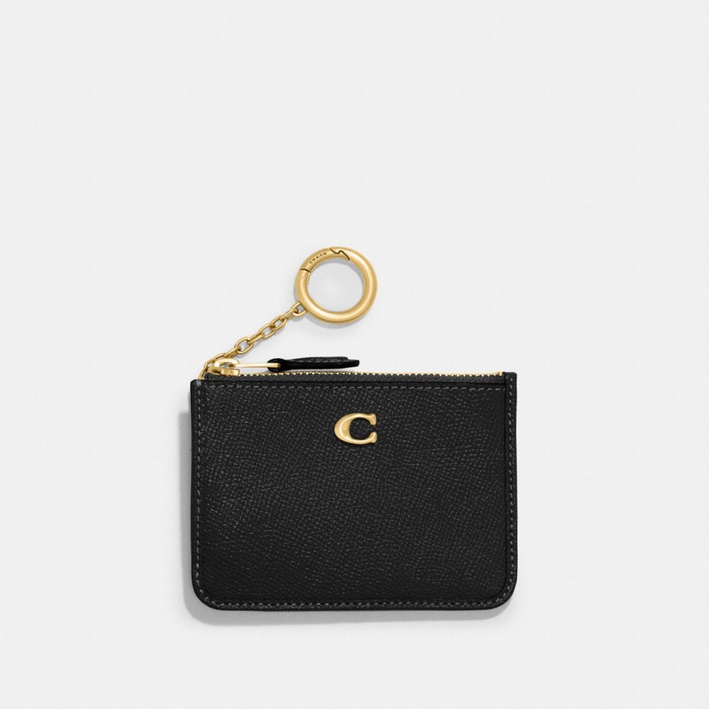 Black Women COACH® Mini Skinny Id Card Case | NZ NWF751