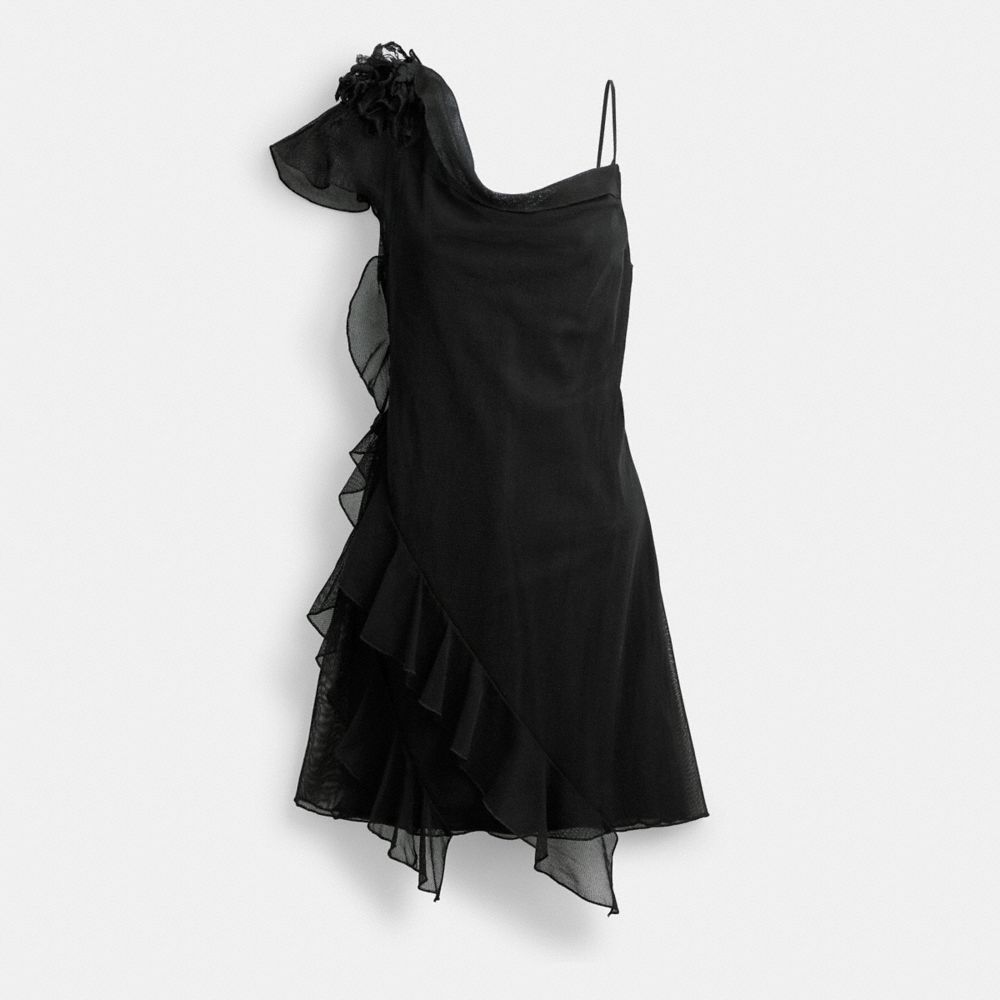 Black Women COACH® Mini Tulle Dress | NZ UZL405