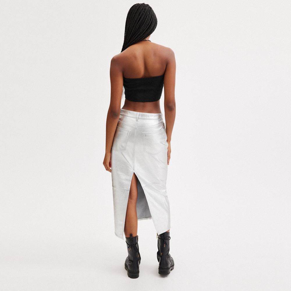 Black Women COACH® Signature Bandeau Top Knitwear | NZ LNZ 445