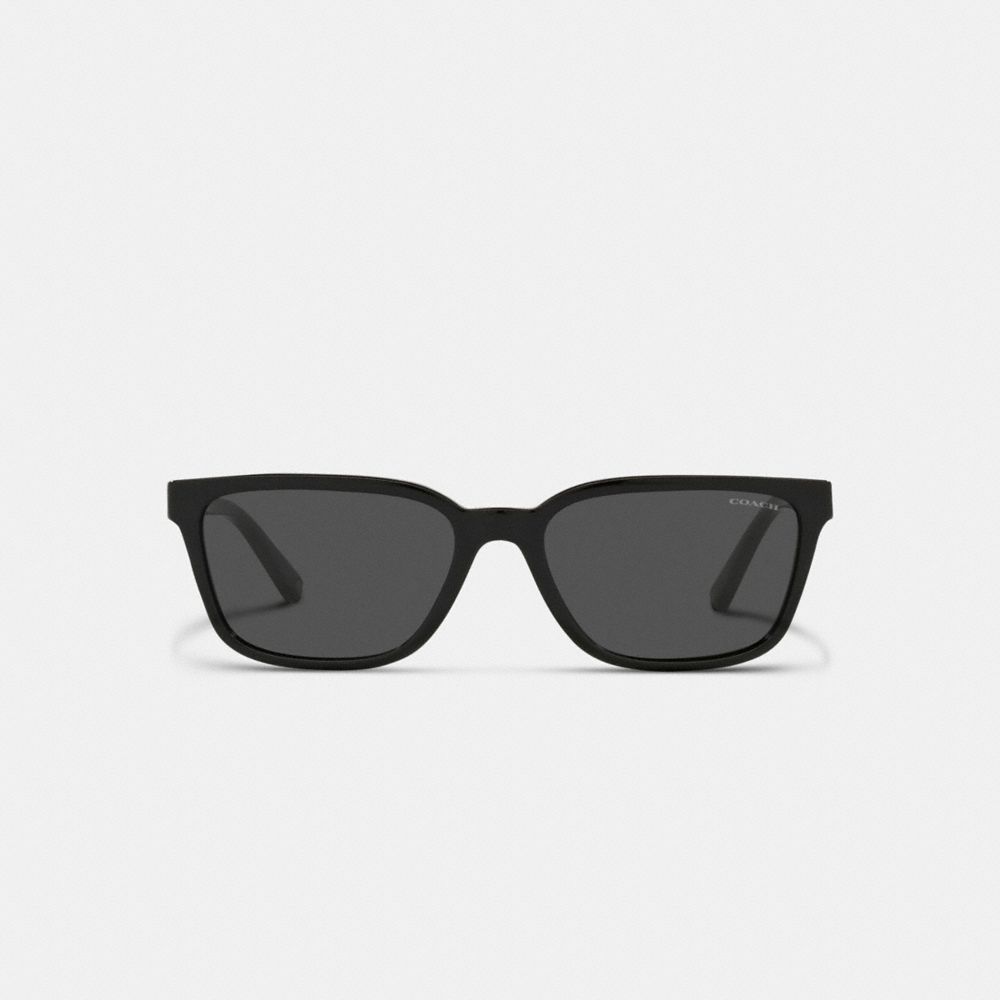 Black Women COACH® Signature Workmark Square Sunglasses | NZ NWH699