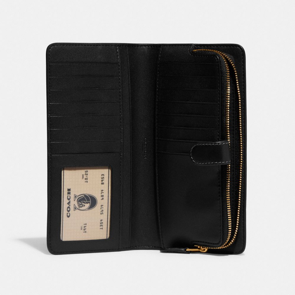 Black Women COACH® Skinny Wallet | NZ RVM980