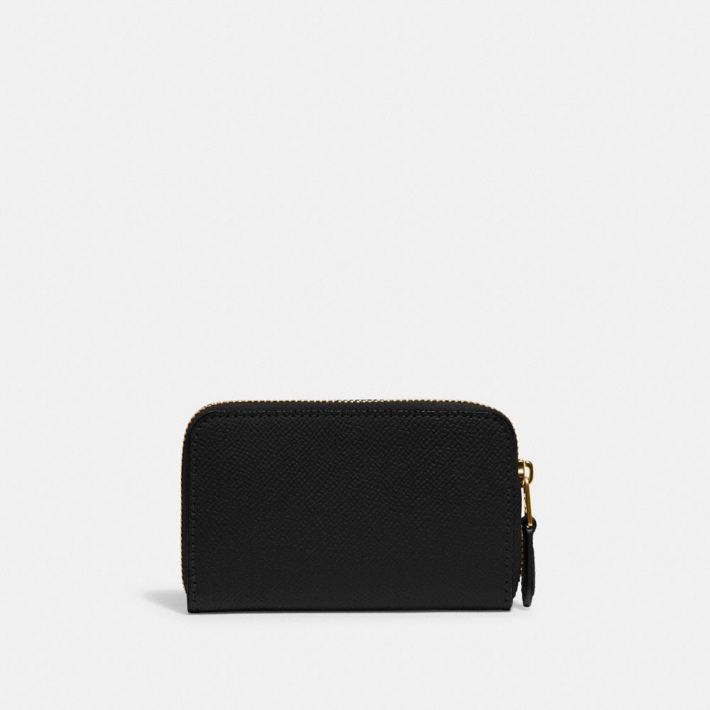 Black Women COACH® Small Zip Around Card Case | NZ VRH753