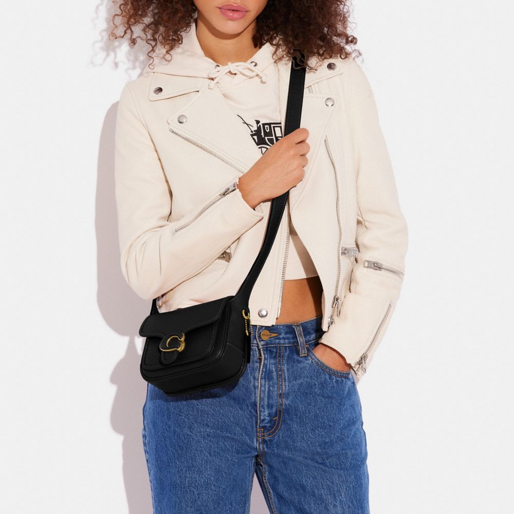 Black Women COACH® Tabby Messenger 19 Crossbody Bag | NZ KOL810