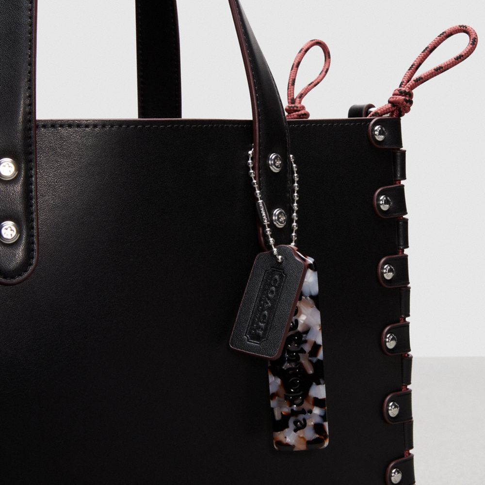 Black Women COACH® The Re Laceable: Medium Tote Bag | NZ FDL945