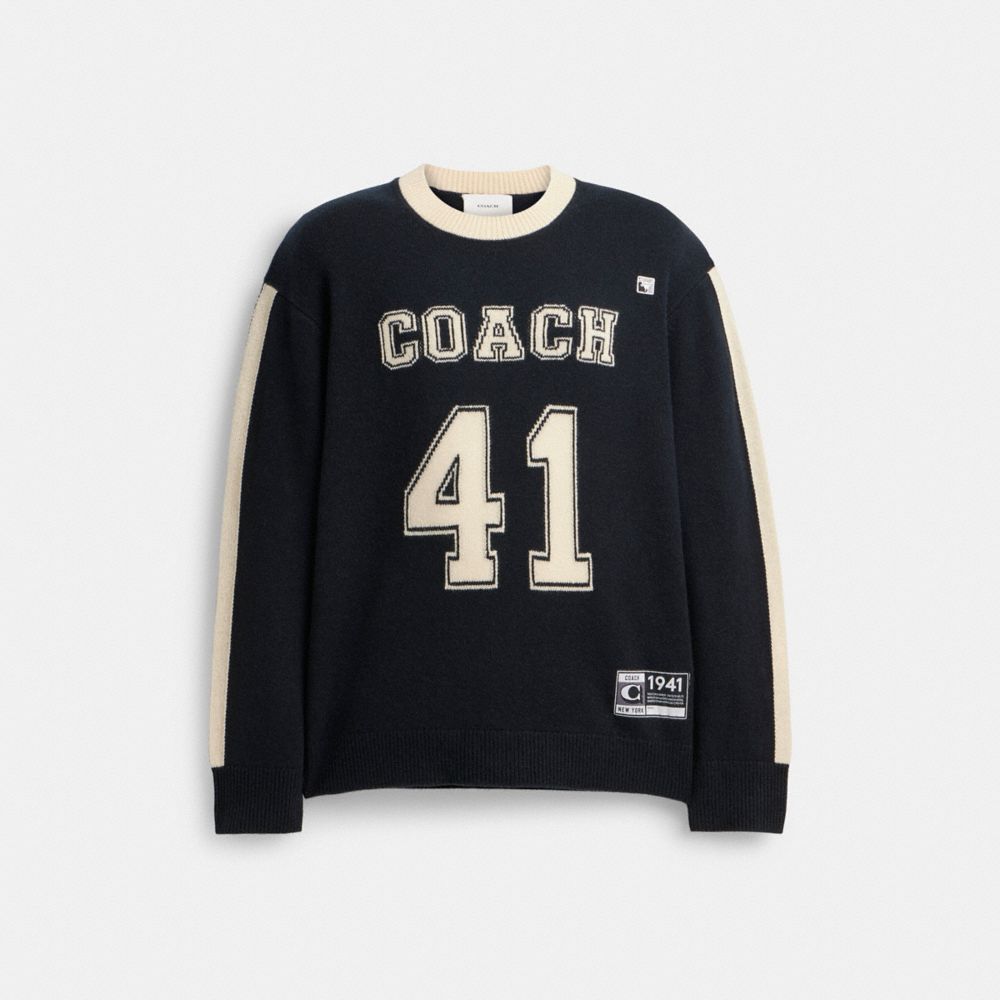 Black Women COACH® Varsity Sweater | NZ CTK485