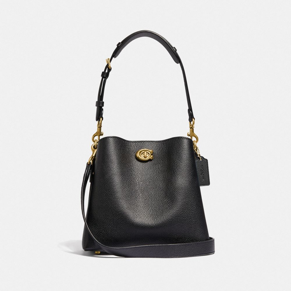 Black Women COACH® Willow Bucket Bags | NZ HAW739