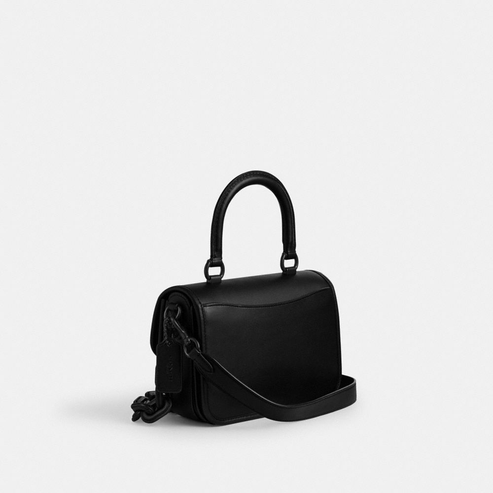 Black / Black Women COACH® Rogue Top Handle Handbag | NZ XYE848